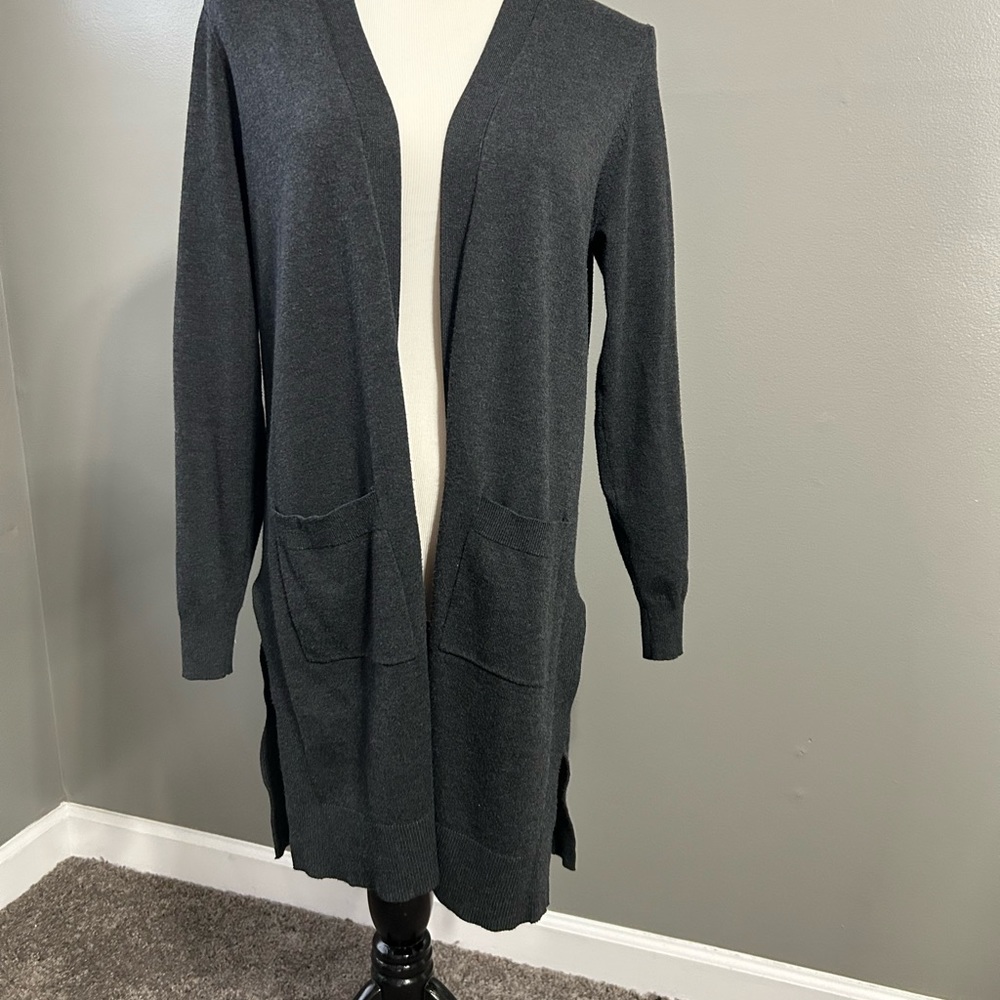 89th and Madison women’s long sleeve cardigan open front sweater with pockets - Picture 2 of 11